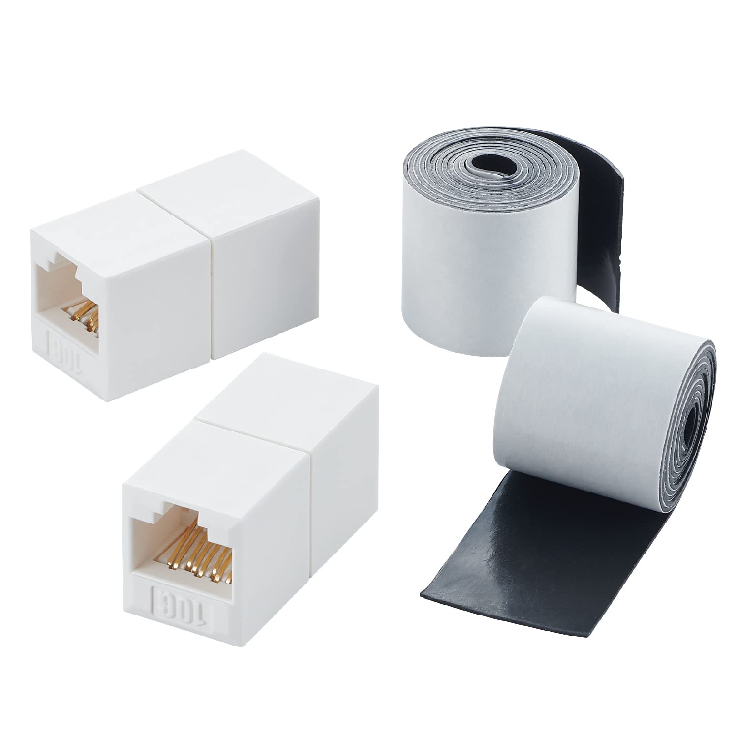 ELECOM LAN connector relay connector CAT6A simple waterproof tape compatible 2 pieces (outdoor version) LD-VAPFR6A/SET 
ELECOM LAN connector relay connector CAT6A simple waterproof tape compatible 2 pieces (outdoor version) LD-VAPFR6A/SET