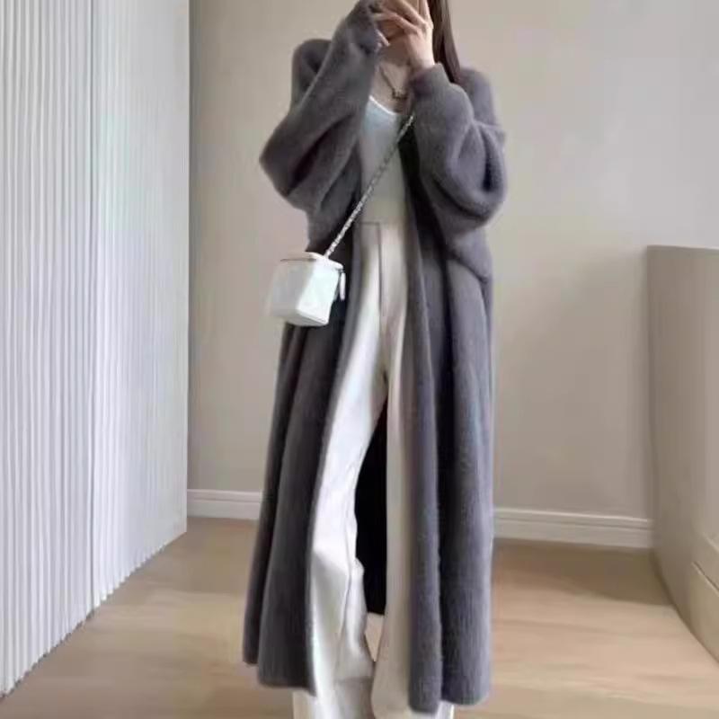 Довгий светр вище коліна, жіночий кардиган, осінньо-зимовий, вільний, товстий светр, жіноче пальто XXL сірий
Довгий светр вище коліна, жіночий кардиган, осінньо-зимовий, вільний, товстий светр, жіноче пальто XXL сірий