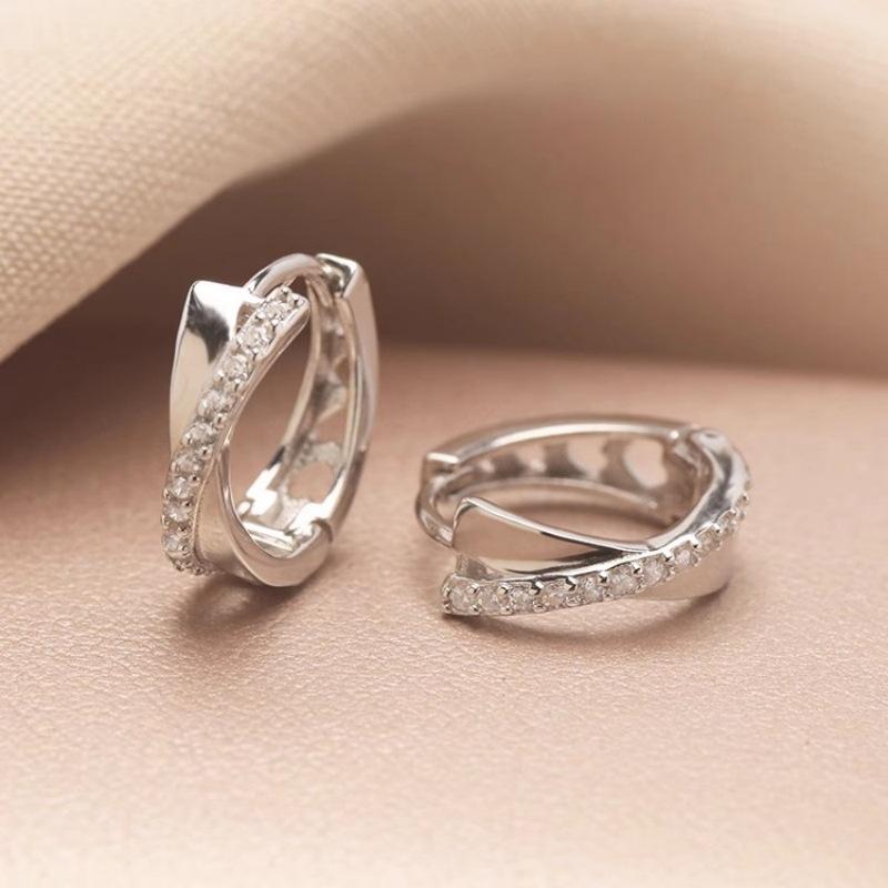 Earrings Crossed Ear Buckles Women S Exquisite Micro-Inlaid Niche Design Senior Earrings Cold Wind Earrings платиновый
Earrings Crossed Ear Buckles Women S Exquisite Micro-Inlaid Niche Design Senior Earrings Cold Wind Earrings платиновый