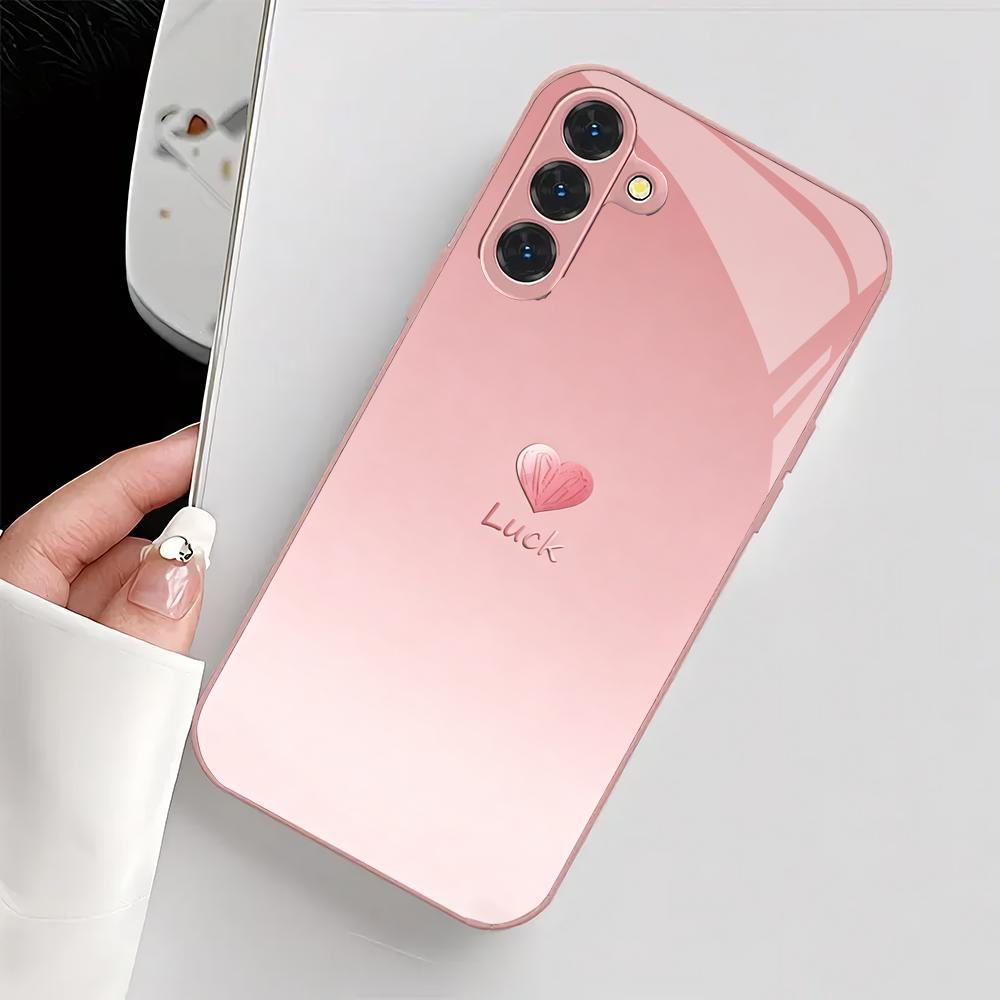 Pink heart-shaped metallic paint glass phone case suitable for Samsung Galaxy S26 S25 S24 S22 S21 S20 FE/Ultra/Plus shockproof GalaxyS24FE
Pink heart-shaped metallic paint glass phone case suitable for Samsung Galaxy S26 S25 S24 S22 S21 S20 FE/Ultra/Plus shockproof GalaxyS24FE