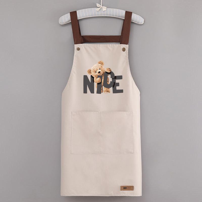 Bear Apron Waterproof Apron Home Kitchen Cooking Cleaning Special Apron Catering Work Clothes Anti-Oil белый
Bear Apron Waterproof Apron Home Kitchen Cooking Cleaning Special Apron Catering Work Clothes Anti-Oil белый