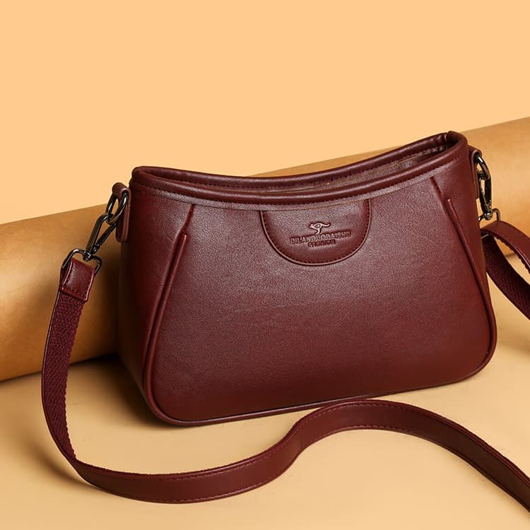 Soft leather simple messenger bag women s shoulder bag бордовий
Soft leather simple messenger bag women s shoulder bag бордовий