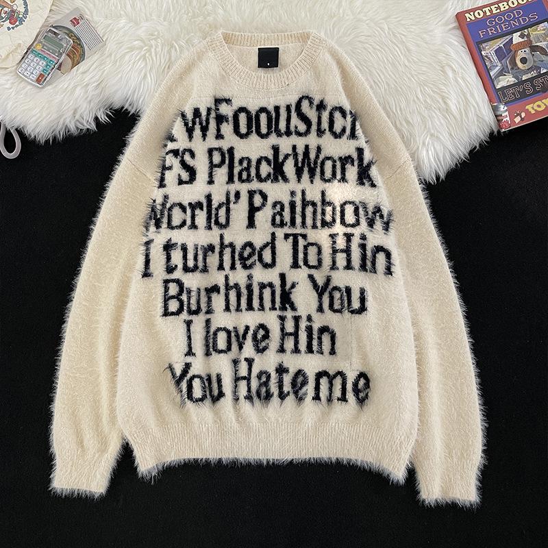 Men s Furry Letter Knit Sweater: Trendy Loose Autumn/Winter Pullover M абрикосовий
Men s Furry Letter Knit Sweater: Trendy Loose Autumn/Winter Pullover M абрикосовий