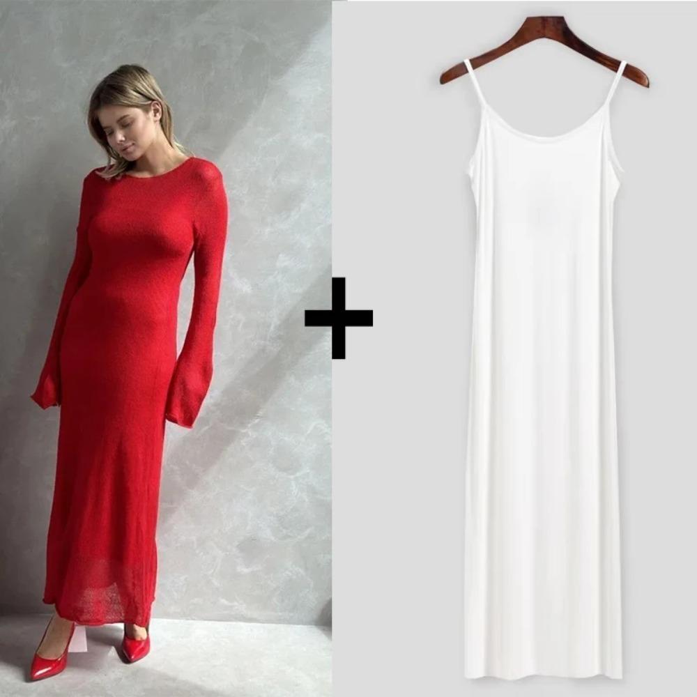 Весна Осень О-образный вырез эластичный трикотажные длинные платья женские элегантные шикарные мягкие женские полые свитера платья Femme New One Size
Весна Осень О-образный вырез эластичный трикотажные длинные платья женские элегантные шикарные мягкие женские полые свитера платья Femme New One Size