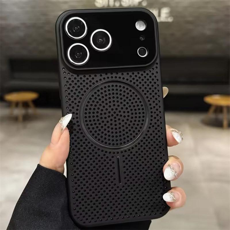 Luxury Heat Dissipation Breathable Cooling For Magsafe Hard Case For iPhone 17 Pro Max 16 15 14 13 12 Magnetic Bumper PC Back Cover iPhone 17 Pro Max чёрный
Luxury Heat Dissipation Breathable Cooling For Magsafe Hard Case For iPhone 17 Pro Max 16 15 14 13 12 Magnetic Bumper PC Back Cover iPhone 17 Pro Max чёрный