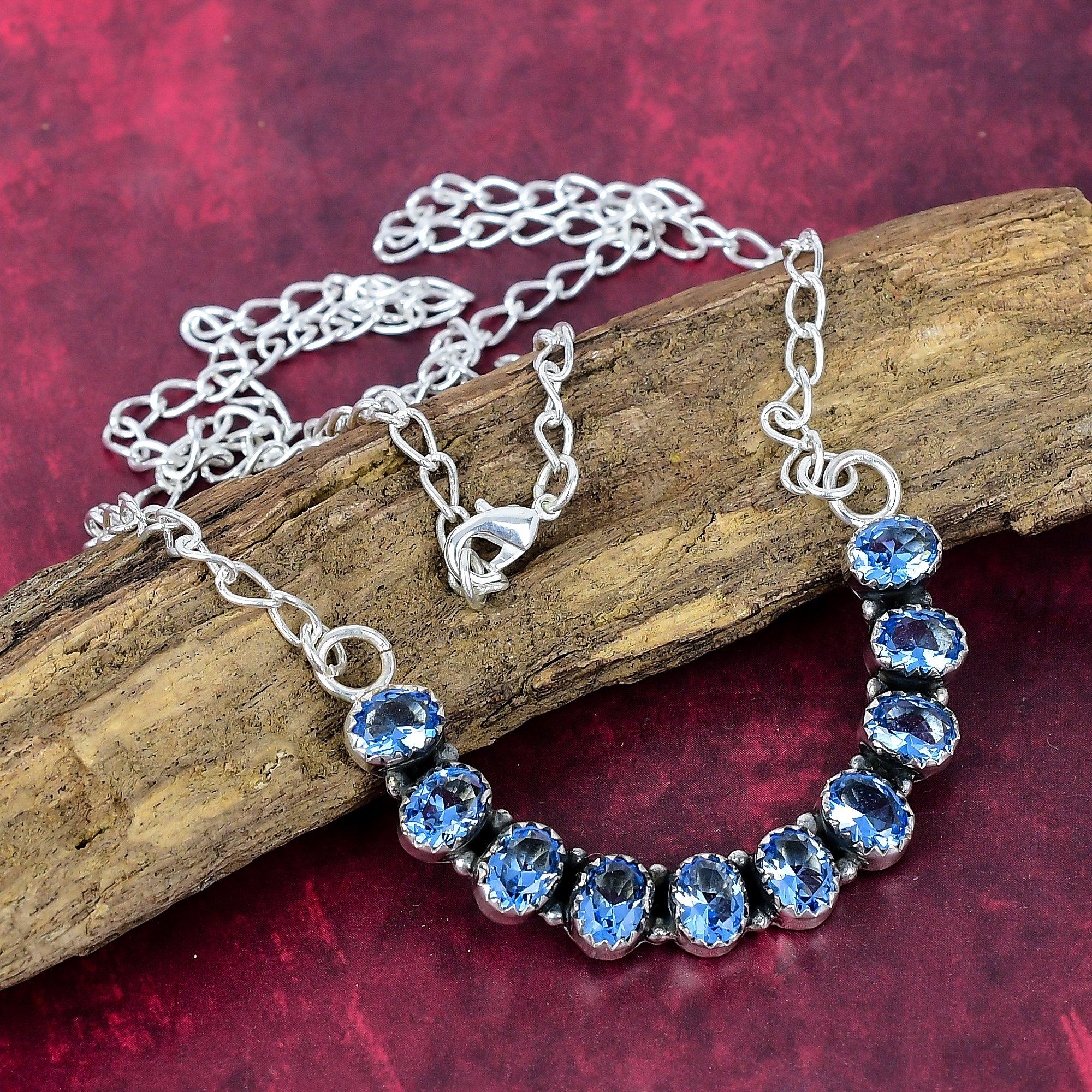 Танзанит Ожерелье из драгоценных камней ручной работы, Ювелирное изделие из стерлингового серебра 925 пробы, На День благодарения синий
Танзанит Ожерелье из драгоценных камней ручной работы, Ювелирное изделие из стерлингового серебра 925 пробы, На День благодарения синий