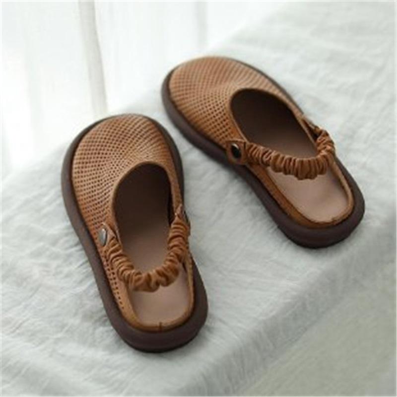 Дышащие сандалии Baotou, тапочки, женские, повседневные, с круглым носком, с плоским дном, две римские сандалии 39 коричневый
Дышащие сандалии Baotou, тапочки, женские, повседневные, с круглым носком, с плоским дном, две римские сандалии 39 коричневый