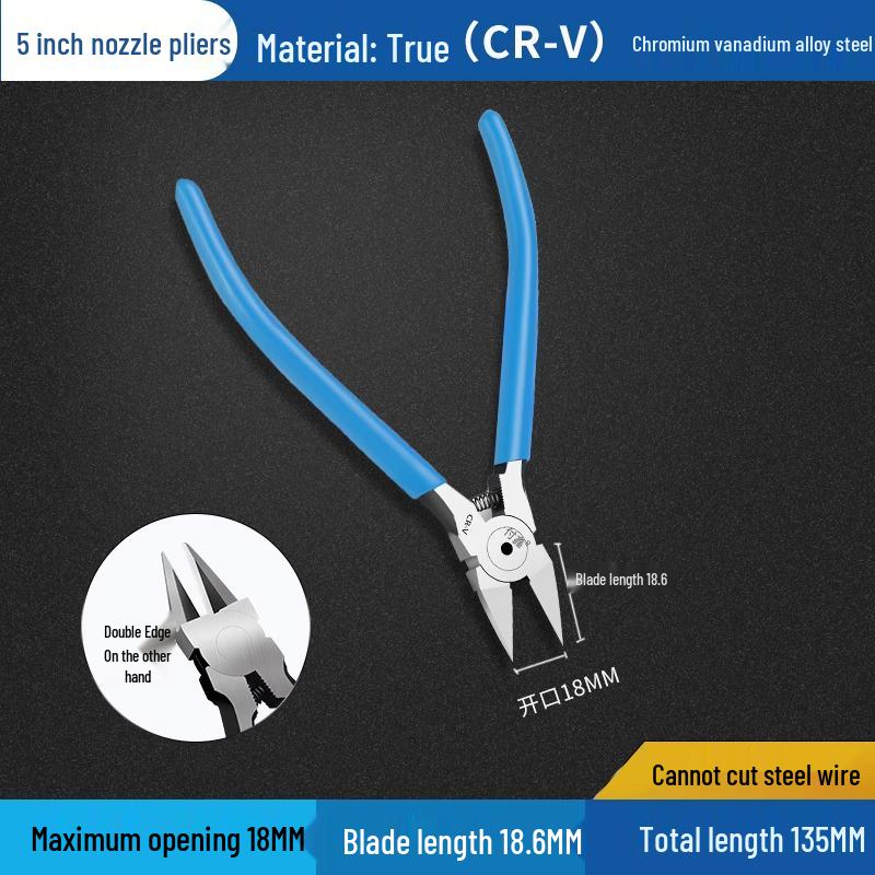 Industrial Grade Super Hard Diagonal Pliers for Electronics and Electricians
Industrial Grade Super Hard Diagonal Pliers for Electronics and Electricians