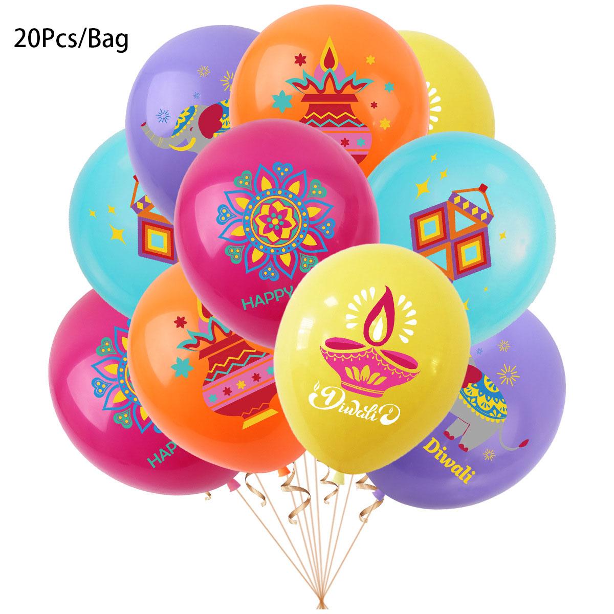 20Pcs Happy Diwali Theme 12inch Latex Balloons Background Photo Props for India Diwali Festival Birthday Party Decoration 12INCH
20Pcs Happy Diwali Theme 12inch Latex Balloons Background Photo Props for India Diwali Festival Birthday Party Decoration 12INCH