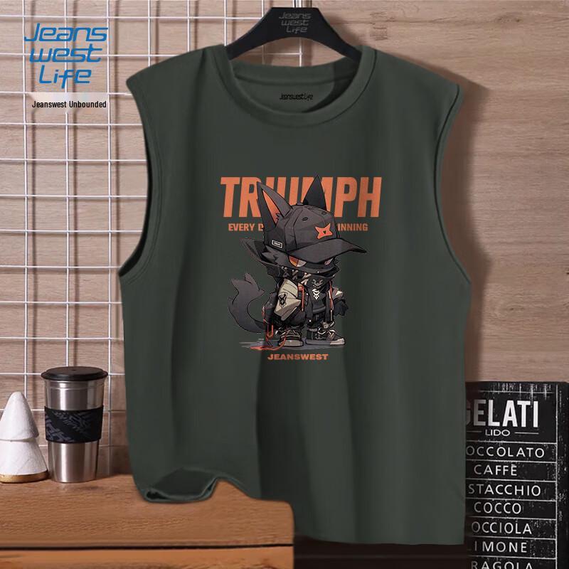 Jeanswest Men s Pure Cotton Sleeveless Vest T-shirt with Kitty Print 3XL
Jeanswest Men s Pure Cotton Sleeveless Vest T-shirt with Kitty Print 3XL