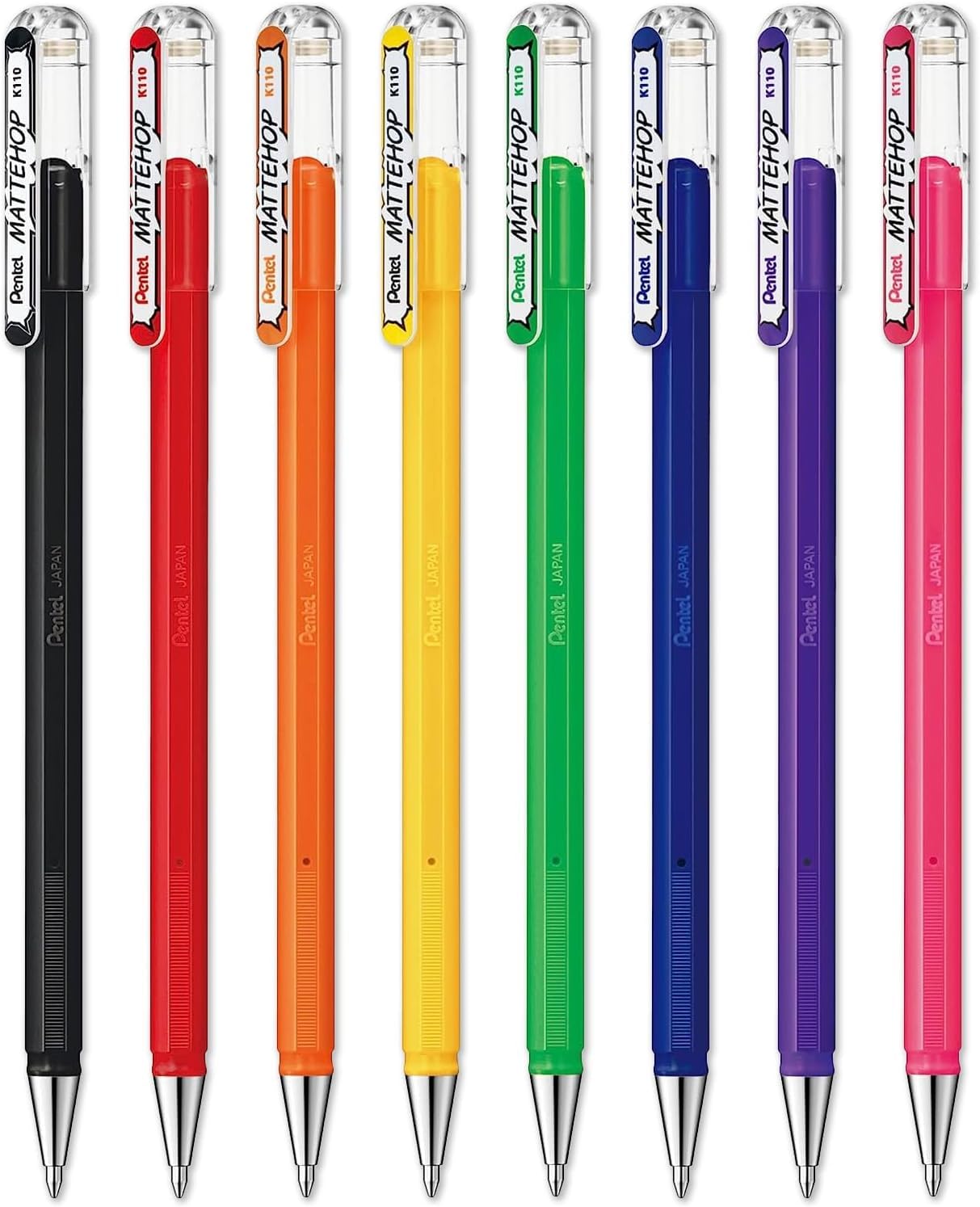 Pentel Matt Hop Liquid gel ballpoint pen nib 1 of each color 8 pack Pillow packaging - - K110-1.0mm - - -
Pentel Matt Hop Liquid gel ballpoint pen nib 1 of each color 8 pack Pillow packaging - - K110-1.0mm - - -