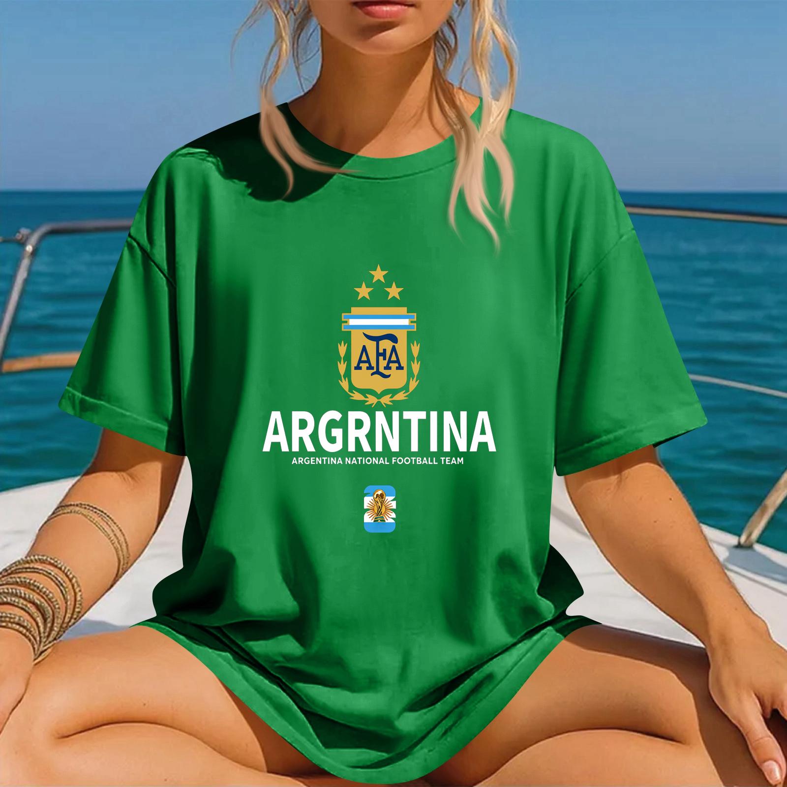 Unisex Casual Crew Neck Pullover Short Sleeve T-Shirt with Football Emblem Print Suitable for Everyday Wear and Sports Activities M зелёный
Unisex Casual Crew Neck Pullover Short Sleeve T-Shirt with Football Emblem Print Suitable for Everyday Wear and Sports Activities M зелёный