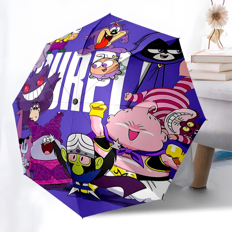 1pc Purple Characters Auto-Open Umbrella - Foldable Design with 8-Rib Iron Frame - Outdoor for Fans, Travelers, Daily Use - Perfect Gift for Festivals
1pc Purple Characters Auto-Open Umbrella - Foldable Design with 8-Rib Iron Frame - Outdoor for Fans, Travelers, Daily Use - Perfect Gift for Festivals