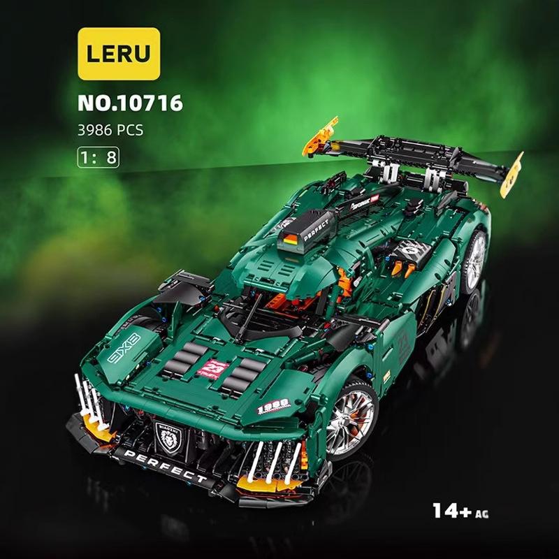 LERU 10716 Суперкар - 1:Игрушка-конструктор электропокрытый гоночный автомобиль Ле-Ман для детей 
LERU 10716 Суперкар - 1:Игрушка-конструктор электропокрытый гоночный автомобиль Ле-Ман для детей