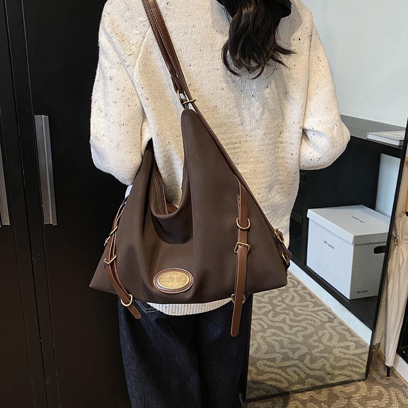 Корейская версия многофункционального рюкзака для поездок на работу, новый осенне-зимний ленивый стиль, большая вместимость, сумка-тоут, сумка через плечо на одном плече 38*11*32