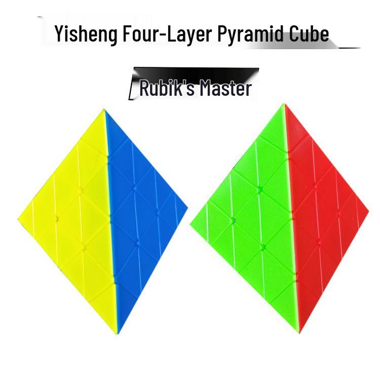 Yisheng 4th-Order Pyramid Magic Cube: Solid Color Irregular Triangular Puzzle Toy for Children
Yisheng 4th-Order Pyramid Magic Cube: Solid Color Irregular Triangular Puzzle Toy for Children