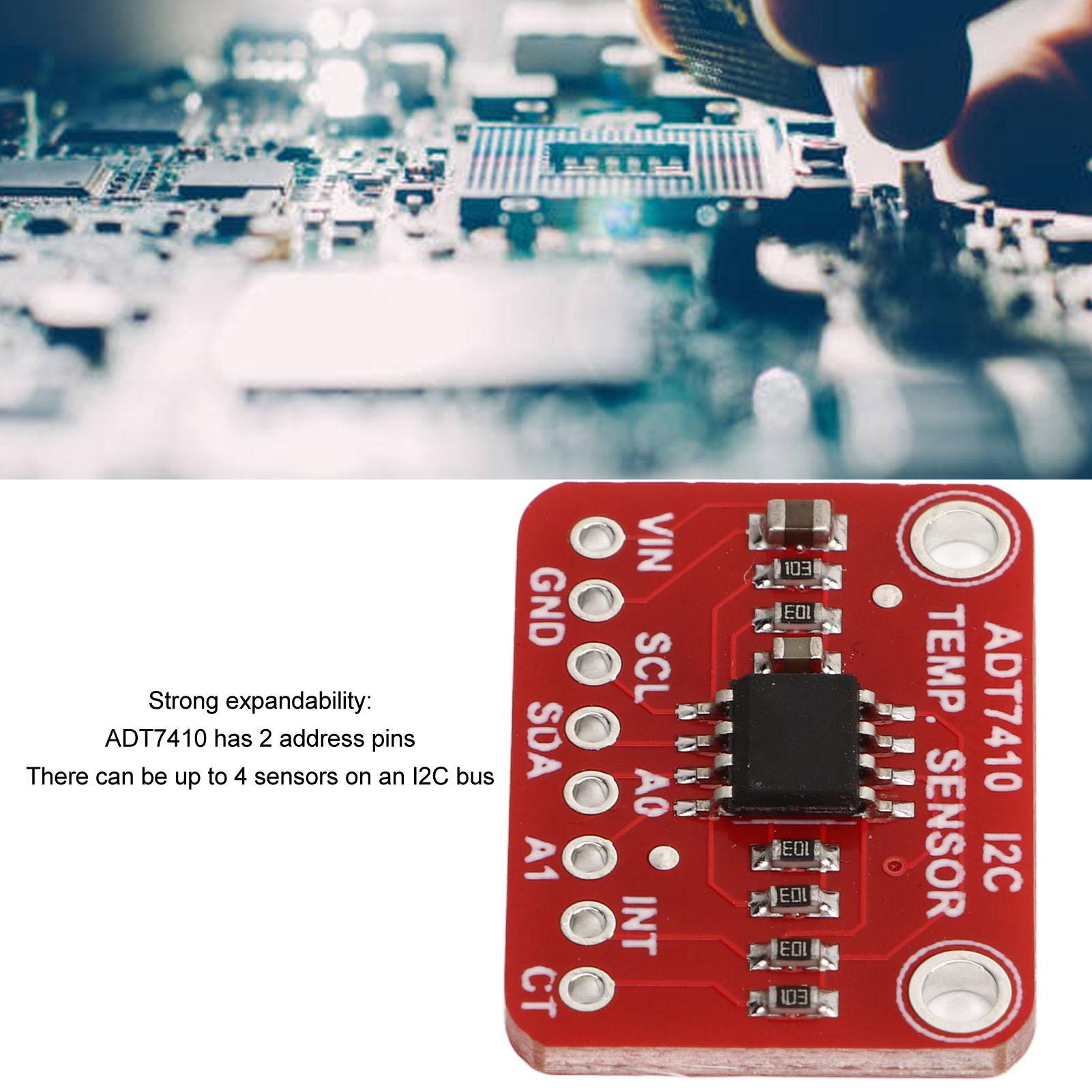 ADT7410 Temperature Sensor Breakout Board I2C Interface Accurate 40 celsius to 105 celsius Temperature Sensor
ADT7410 Temperature Sensor Breakout Board I2C Interface Accurate 40 celsius to 105 celsius Temperature Sensor