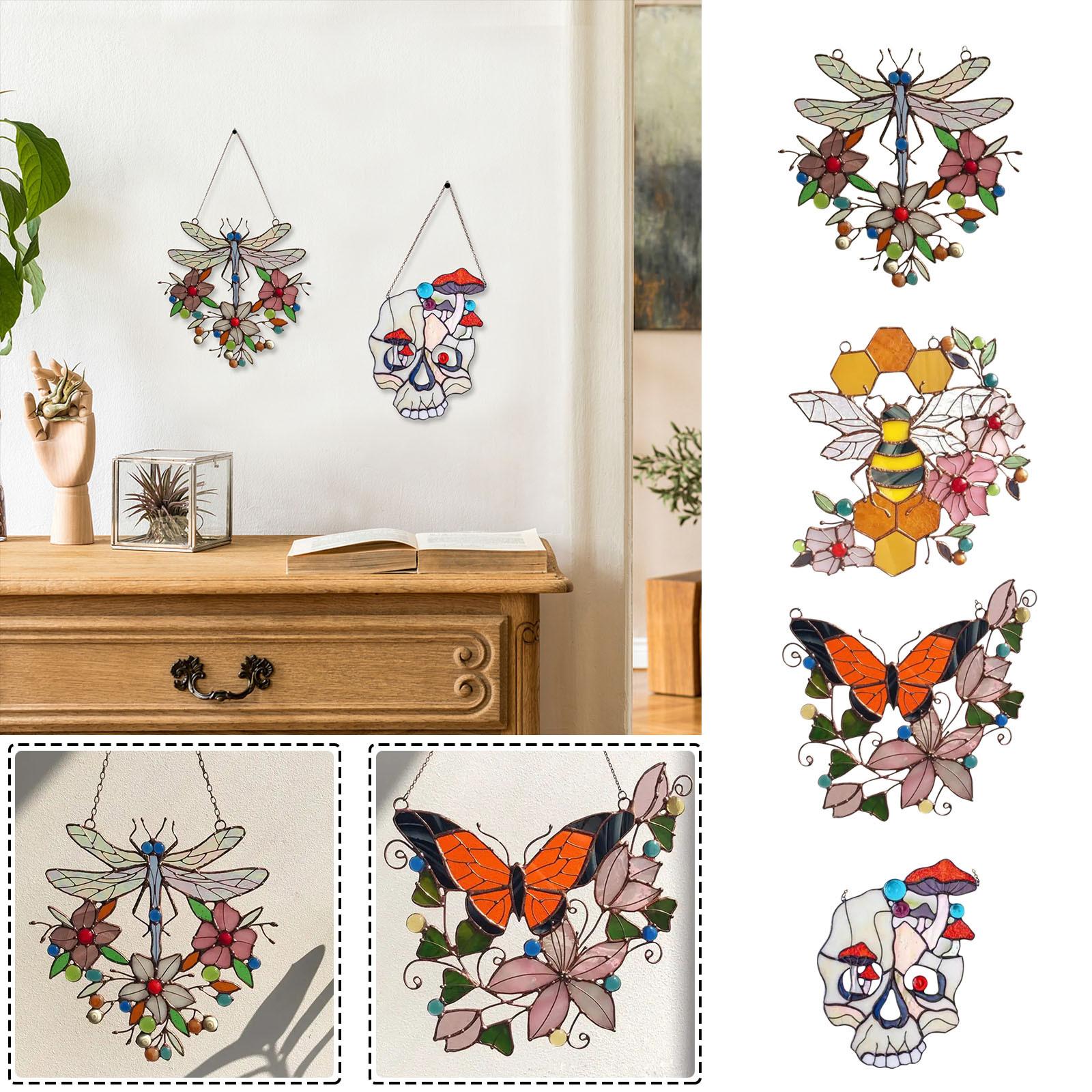 Домашнее окно, украшение на стену, подвески, окрашенные акриловые поделки, подвесные украшения 
Домашнее окно, украшение на стену, подвески, окрашенные акриловые поделки, подвесные украшения