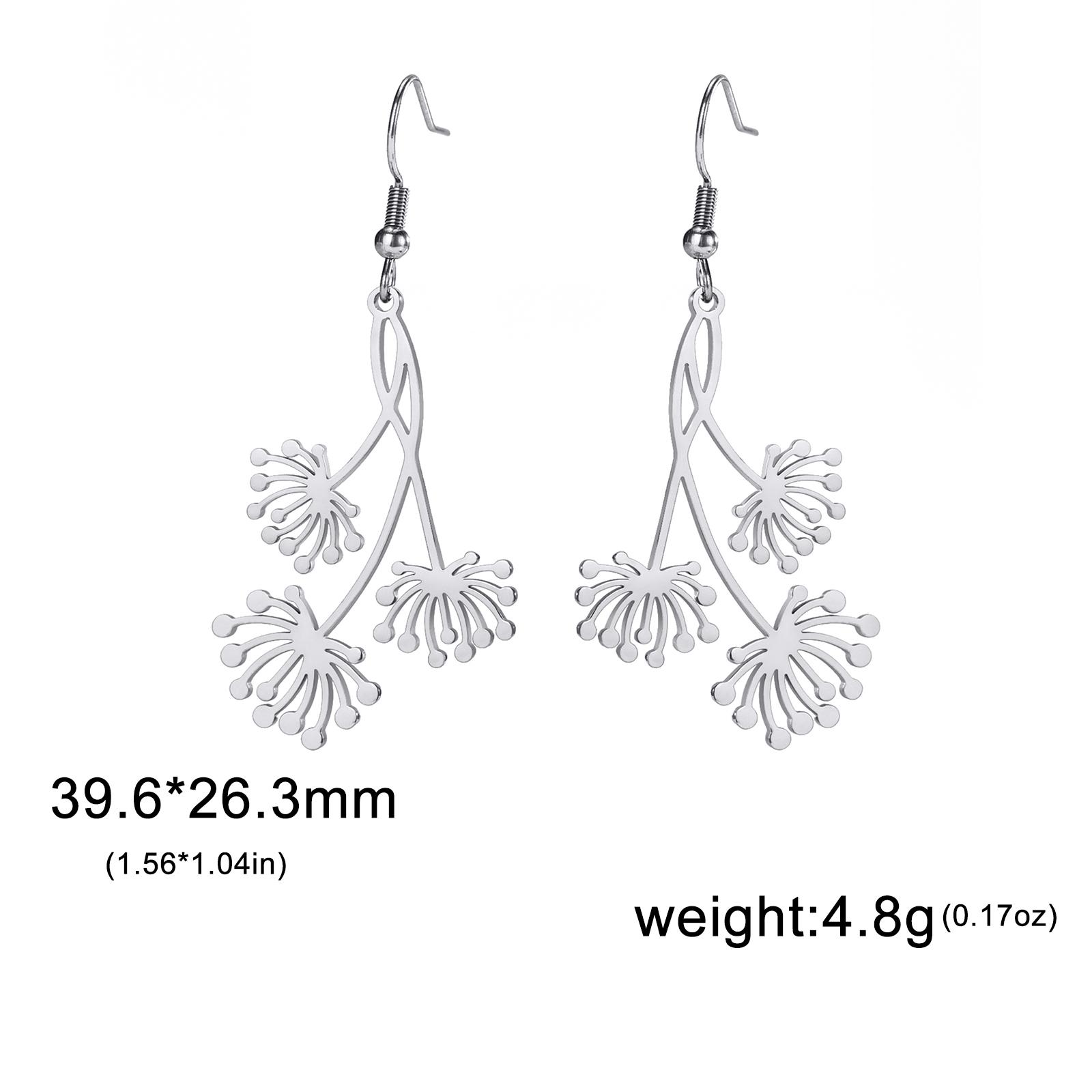 Cazador Flower Dandelion Drop Earrings for Women Aesthetic Stainless Steel Pendant Earrings Birthday Gift Wedding Jewelry 2025
Cazador Flower Dandelion Drop Earrings for Women Aesthetic Stainless Steel Pendant Earrings Birthday Gift Wedding Jewelry 2025