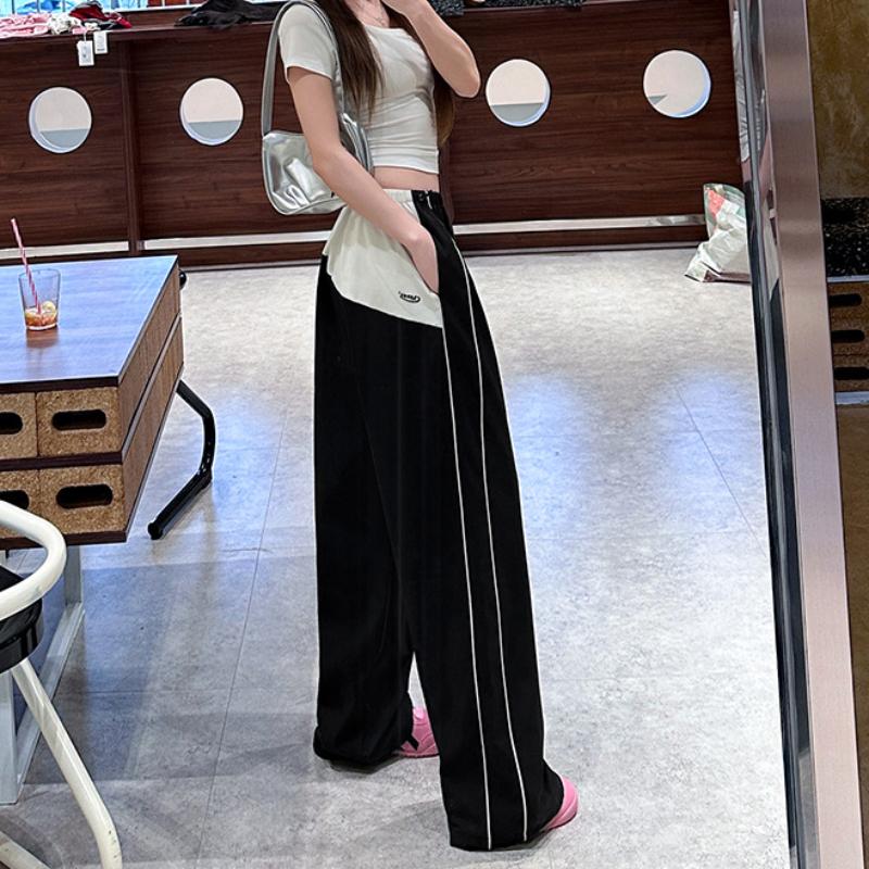 Navy Blue Work Pants for Women In Summer New Slim Contrasting Color Quick-drying Thin American Sports Pants High Waist Droop M чёрный
Navy Blue Work Pants for Women In Summer New Slim Contrasting Color Quick-drying Thin American Sports Pants High Waist Droop M чёрный