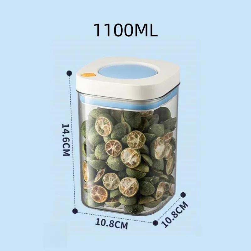 380/1100/1800mL Press Type Sealed Storage Jars Suitable for Storing Dry Grains Scented Tea Candies Food Storage Containers
380/1100/1800mL Press Type Sealed Storage Jars Suitable for Storing Dry Grains Scented Tea Candies Food Storage Containers
