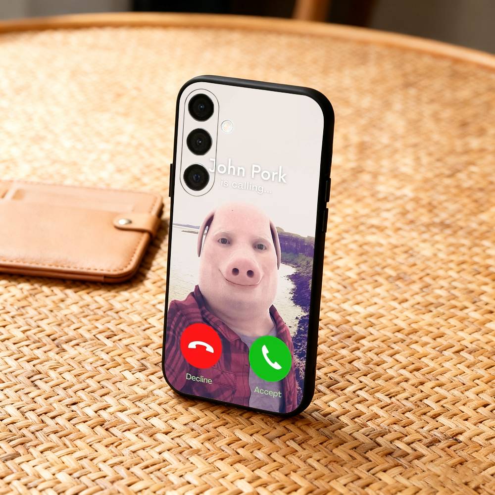 Interestin J-John Pork is C-Calling Answer Call Phone Case For Samsung A73,72,71,A52,51,40,41,A22,A32,31,A13, Soft Black Shell Samsung a21
Interestin J-John Pork is C-Calling Answer Call Phone Case For Samsung A73,72,71,A52,51,40,41,A22,A32,31,A13, Soft Black Shell Samsung a21