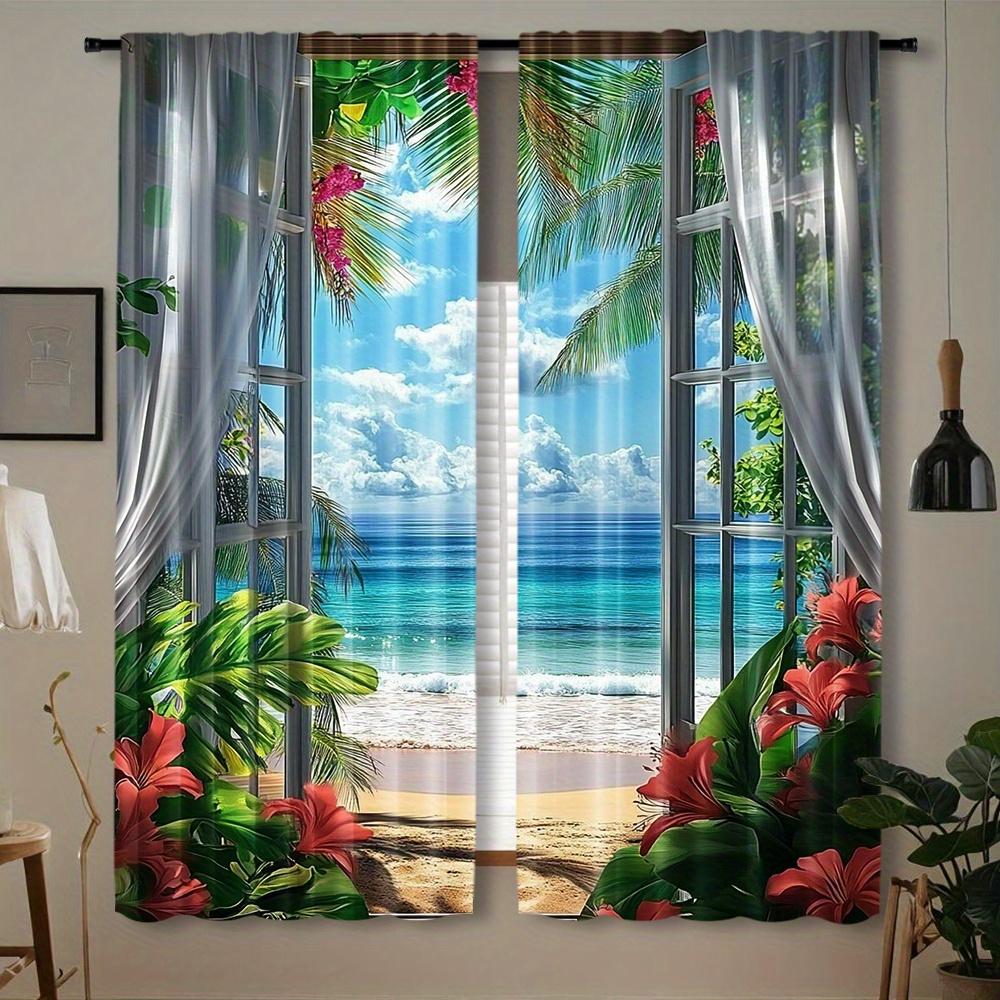 Modern Landscape Printing Curtain Design Easy Hang Window Home Decoration Curtains Set Of 2 Made Polyester With Rod Pocket W100*H70(CM)-Rod Pocket&1PCS
Modern Landscape Printing Curtain Design Easy Hang Window Home Decoration Curtains Set Of 2 Made Polyester With Rod Pocket W100*H70(CM)-Rod Pocket&1PCS