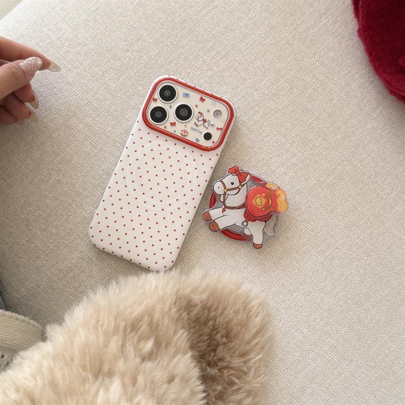 Red Polka Dot Magnetic Horse Holder Case for iPhone 17/16 Pro Max/15/14 iPhone 17 Pro (Precision Hole)
Red Polka Dot Magnetic Horse Holder Case for iPhone 17/16 Pro Max/15/14 iPhone 17 Pro (Precision Hole)