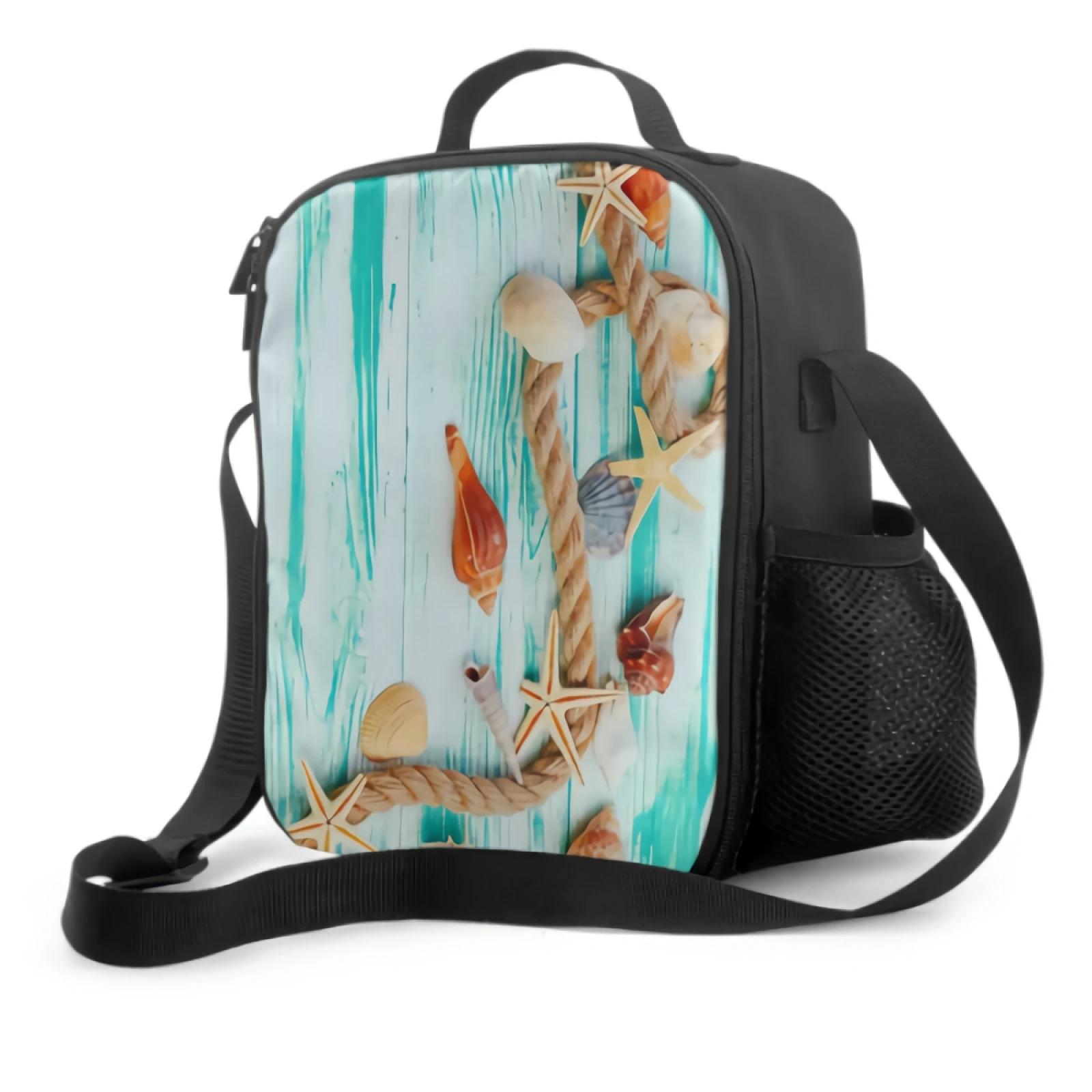 Sea Shell With Shells And Snails Insulated Lunch Bag for School Work Picnic Nautical Ocean Sea Theme Tote Lunch Box Containers 26.5x20x11.5CM бежевый
Sea Shell With Shells And Snails Insulated Lunch Bag for School Work Picnic Nautical Ocean Sea Theme Tote Lunch Box Containers 26.5x20x11.5CM бежевый