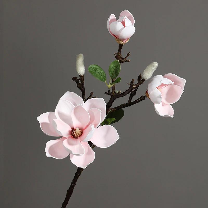 Высококачественный букет магнолии 70 см с эффектом реального прикосновения для флористики, 3 головки, искусственная композиция из ПУ, свадебный домашний декор для гостиной розовый
Высококачественный букет магнолии 70 см с эффектом реального прикосновения для флористики, 3 головки, искусственная композиция из ПУ, свадебный домашний декор для гостиной розовый