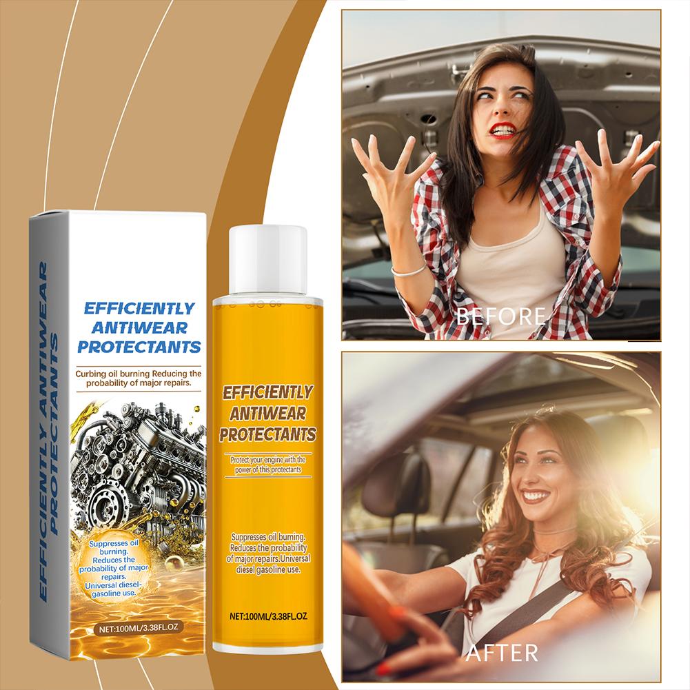 New 100ml Engine Oil Antiwear Protector High Efficiency Additive Antiwear Agent Noise Reduction Anti-Rust For Various Cylinder
New 100ml Engine Oil Antiwear Protector High Efficiency Additive Antiwear Agent Noise Reduction Anti-Rust For Various Cylinder