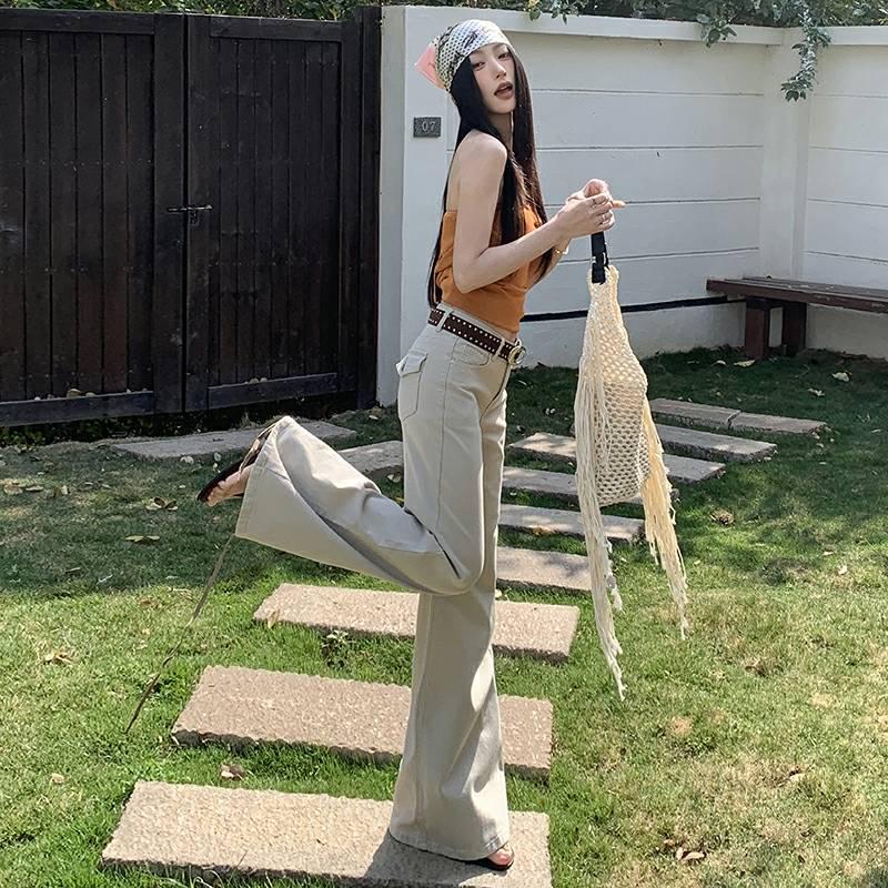 Old Money Latte Low-Waist Stretchy Micro-Flare Bell Bottom Jeans for Women L
Old Money Latte Low-Waist Stretchy Micro-Flare Bell Bottom Jeans for Women L