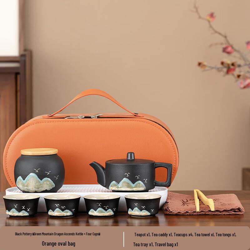 Black Pottery Travel Tea Set
Black Pottery Travel Tea Set