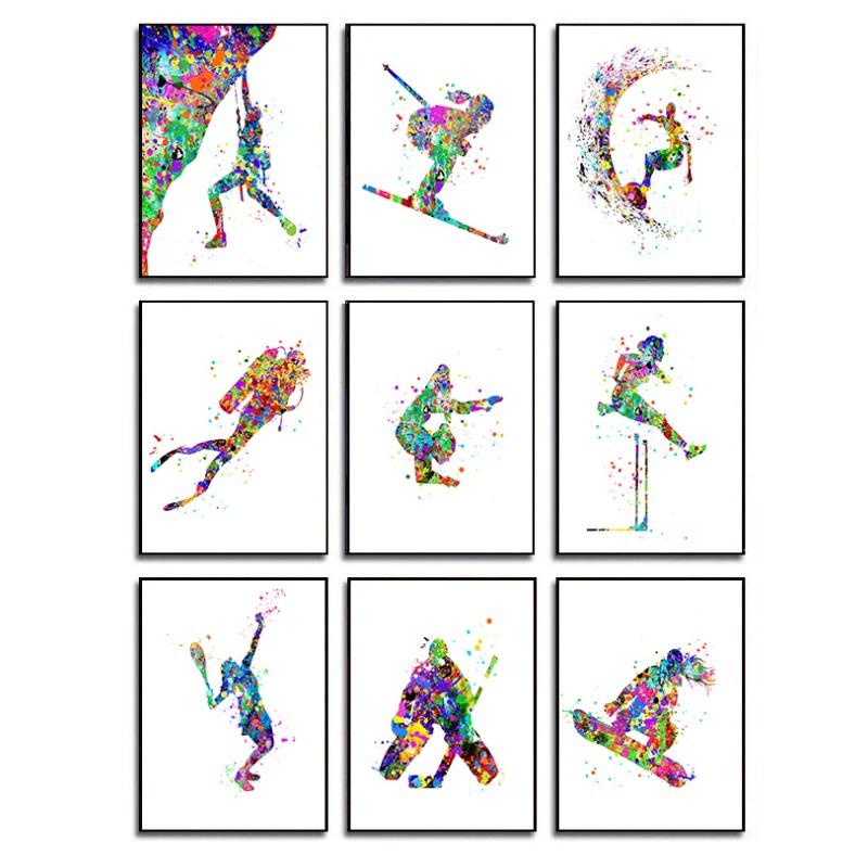 Cartoon Abstract Colorful Silhouette Sports Events Poster Canvas Painting Printing Art Pictures Home Room Wall Decor Gift 21cm×30cm NoFrame
Cartoon Abstract Colorful Silhouette Sports Events Poster Canvas Painting Printing Art Pictures Home Room Wall Decor Gift 21cm×30cm NoFrame