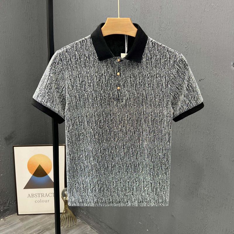 High-end Handsome Casual Men s Short-sleeved T-shirt New Lapel Polo Shirt Summer Trend Niche Half-sleeved T-shirt XXXL чорний
High-end Handsome Casual Men s Short-sleeved T-shirt New Lapel Polo Shirt Summer Trend Niche Half-sleeved T-shirt XXXL чорний