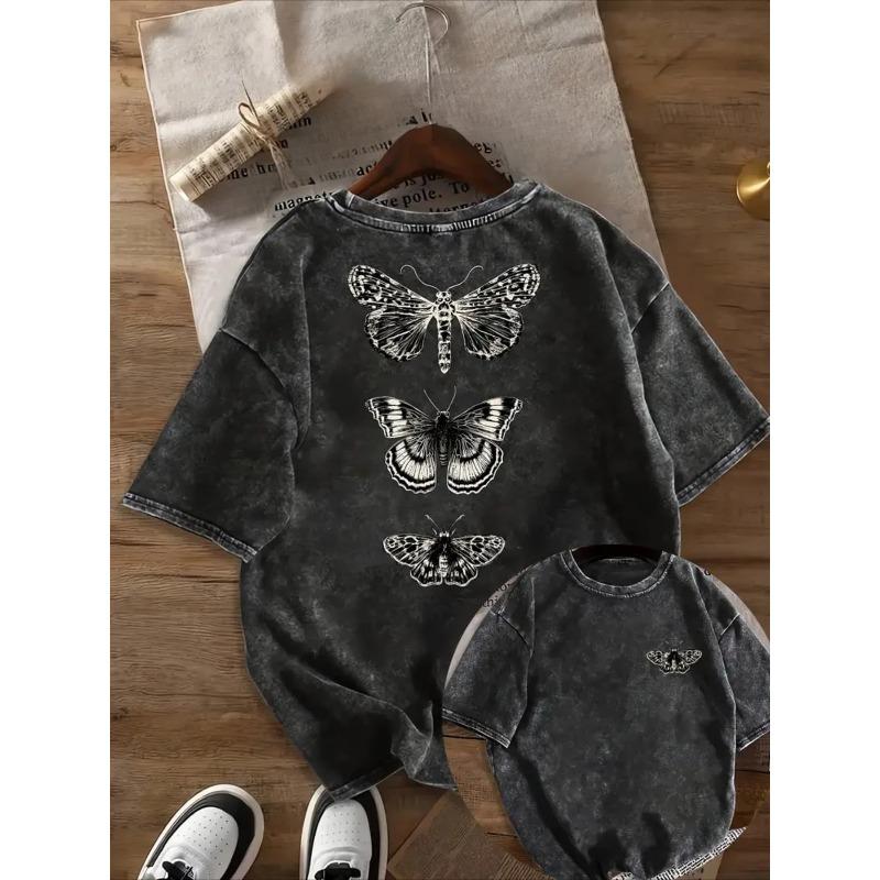 Washed-Men s Black Short-sleeve T-shirt, Featuring a Butterfly Specimen Literary Pattern Print, Made of Washed Cotton, Vintage Casual Round Neck S
Washed-Men s Black Short-sleeve T-shirt, Featuring a Butterfly Specimen Literary Pattern Print, Made of Washed Cotton, Vintage Casual Round Neck S