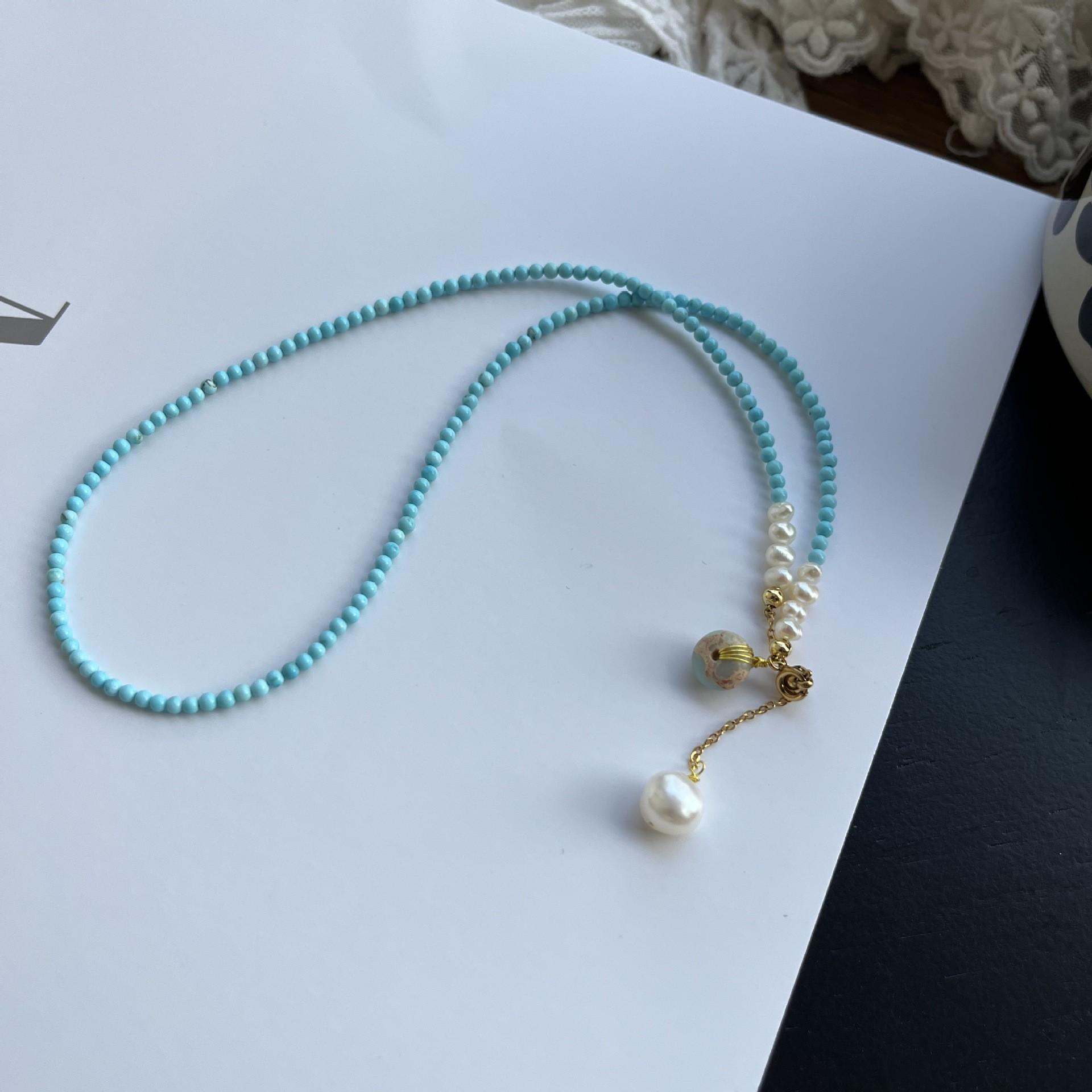 Новинка 100% Натуральна Прісноводна Перлина та Бірюзовий Камінь 14K Позолочена Жіноча Ланцюжок Намисто Для Жінок Подарунки
Новинка 100% Натуральна Прісноводна Перлина та Бірюзовий Камінь 14K Позолочена Жіноча Ланцюжок Намисто Для Жінок Подарунки