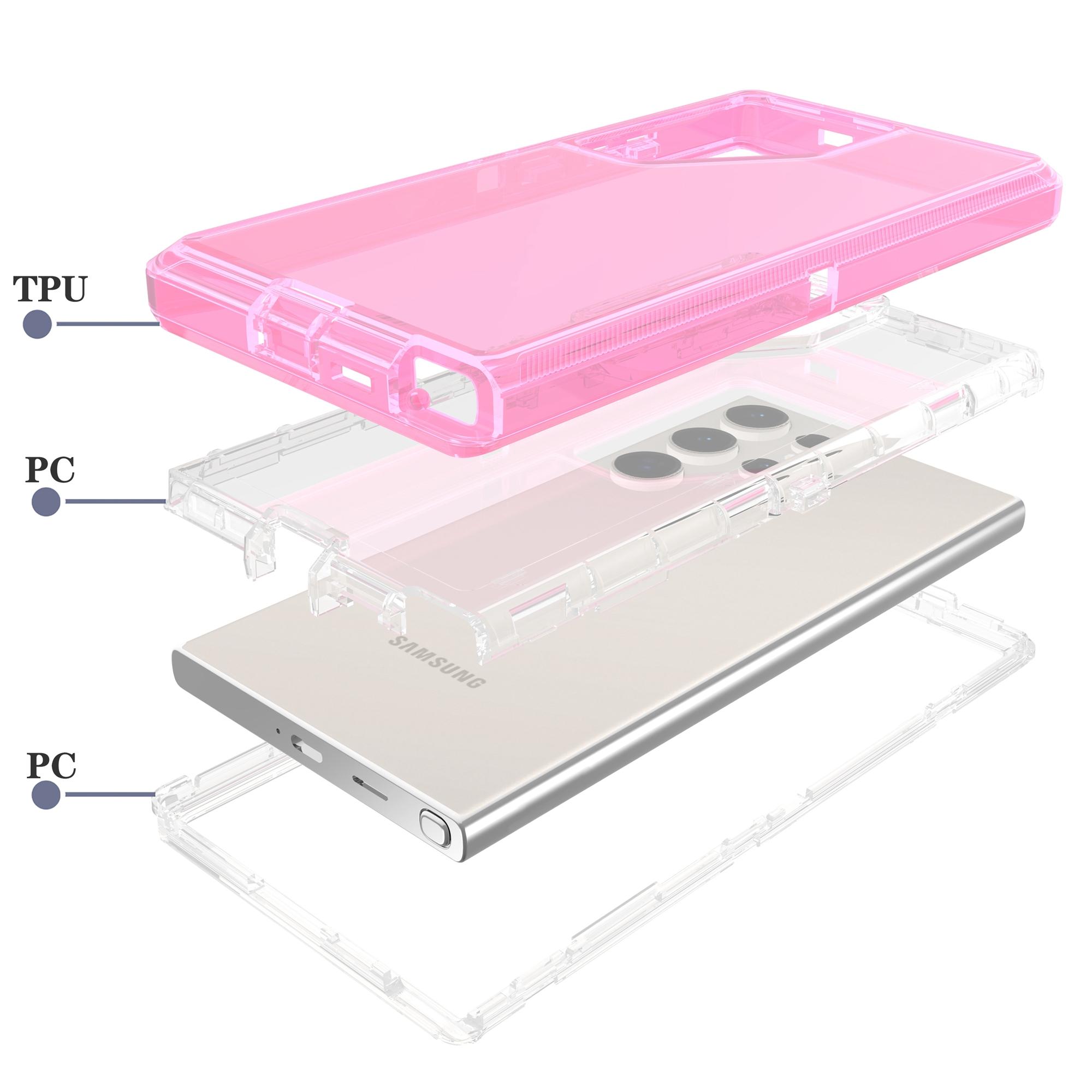 For Samsung Galaxy S24 Ultra Case 3 in 1 Detachable Shockproof TPU+PC Phone Back Cover Transparent
For Samsung Galaxy S24 Ultra Case 3 in 1 Detachable Shockproof TPU+PC Phone Back Cover Transparent