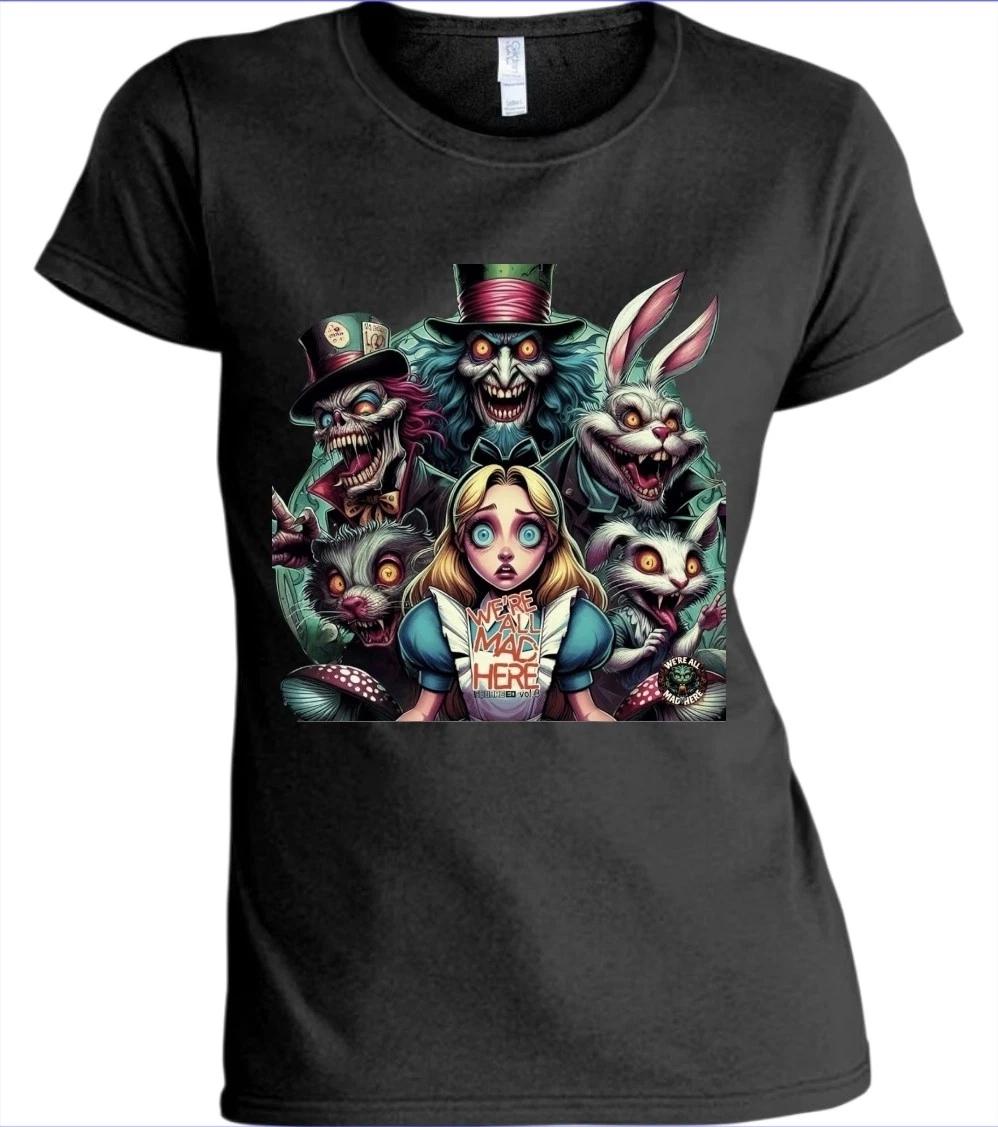 Alice and Wonderland We Are All Mad Women s T-Shirt White, Black, Gray SM 3XL 3XL
Alice and Wonderland We Are All Mad Women s T-Shirt White, Black, Gray SM 3XL 3XL