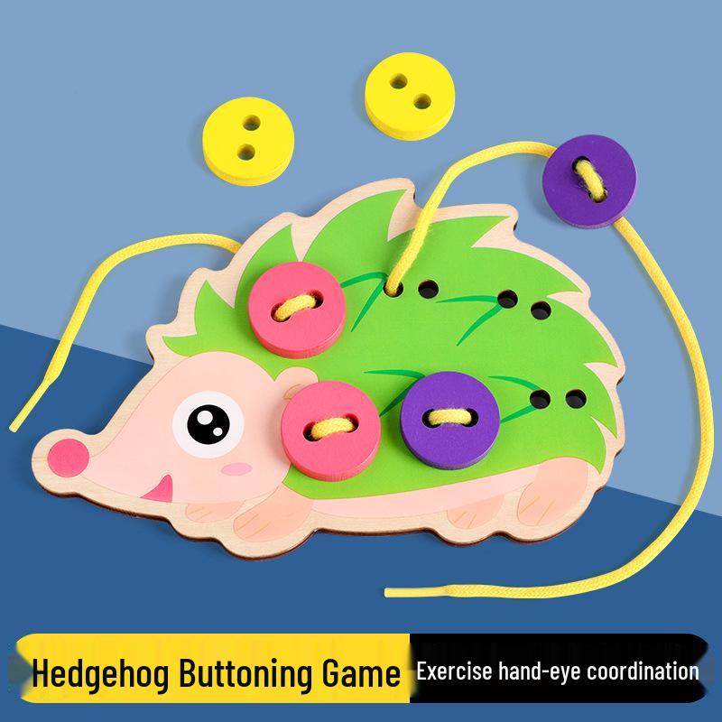 Handmade Wooden Hedgehog Threading & Weaving Toys for Kids
Handmade Wooden Hedgehog Threading & Weaving Toys for Kids
