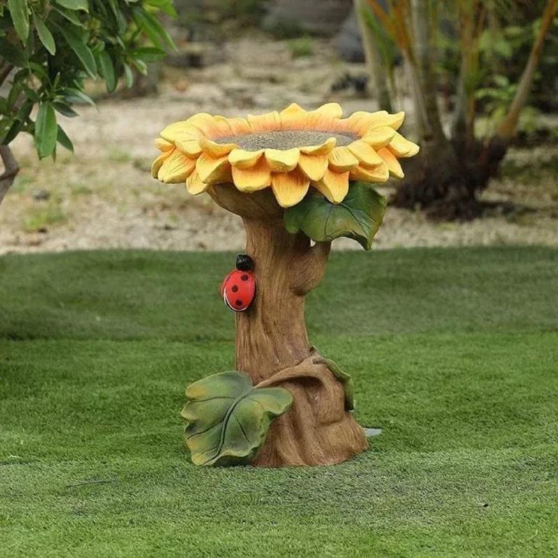 Beautiful Sunflower Bird Baths For Outdoors, 9.8 Resin Sunflower Birdbath, Weather Resistant Bird Bath Bowl Garden Statue sunflower
Beautiful Sunflower Bird Baths For Outdoors, 9.8 Resin Sunflower Birdbath, Weather Resistant Bird Bath Bowl Garden Statue sunflower