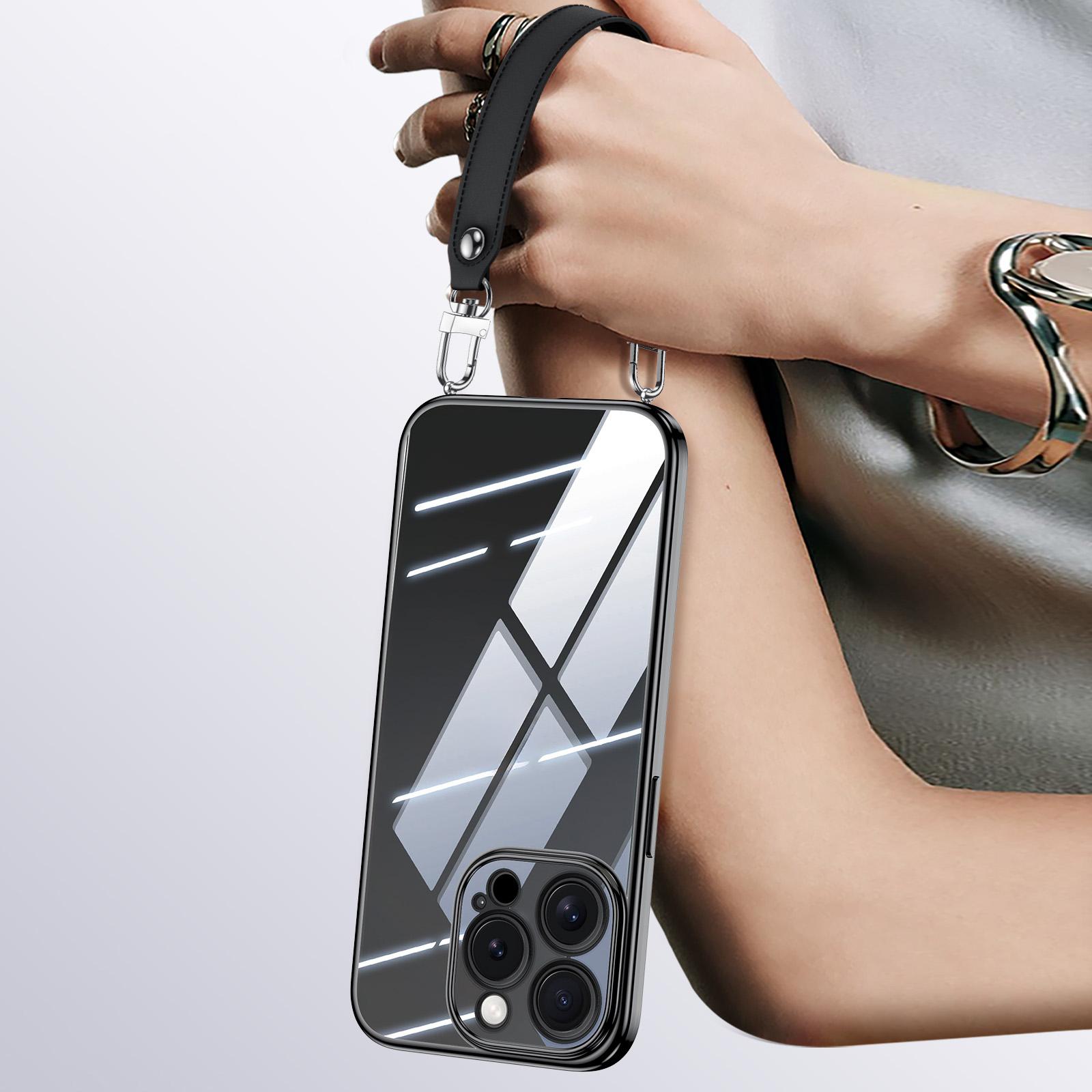 SULADA For iPhone 15 Pro Case Electroplating Ultra Clear Soft TPU Phone Cover with PU Wrist Strap C
SULADA For iPhone 15 Pro Case Electroplating Ultra Clear Soft TPU Phone Cover with PU Wrist Strap C