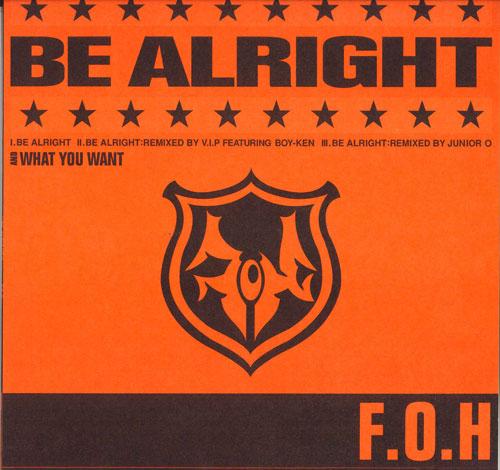 12inch Record F.O.H Be ALRIGHT Be Alright V.I.P Remi VIBLPF002 VIBLE 1999 Japan Japanese Club Dance Used
12inch Record F.O.H Be ALRIGHT Be Alright V.I.P Remi VIBLPF002 VIBLE 1999 Japan Japanese Club Dance Used