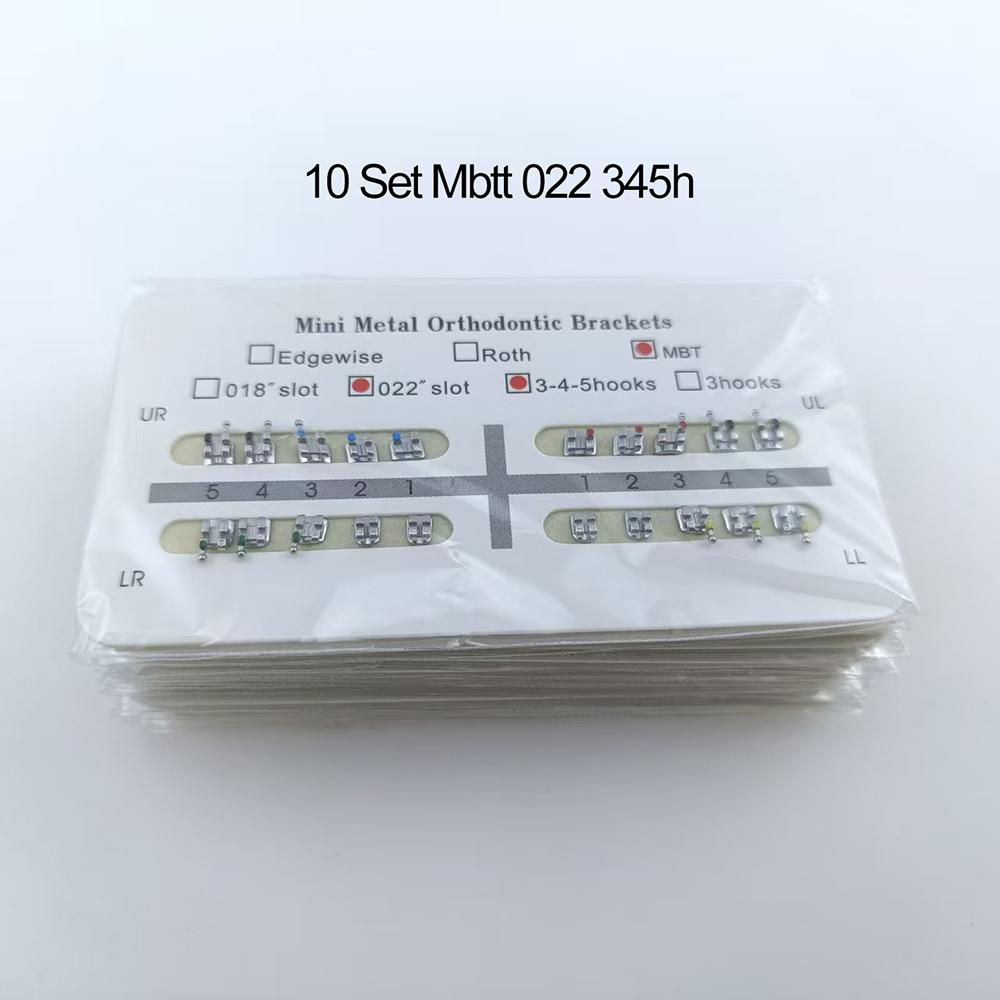 10 Sets Dental Orthodontic Bracket MIM Mini Roth/Mbtt Metal Brackets Stainless Steel Braces For Dentist Clinics Mbtt 022
10 Sets Dental Orthodontic Bracket MIM Mini Roth/Mbtt Metal Brackets Stainless Steel Braces For Dentist Clinics Mbtt 022