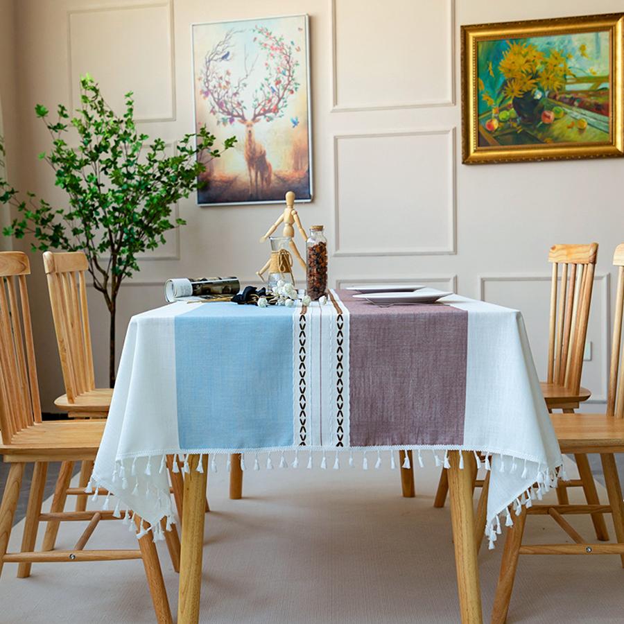 This Scandinavian-style striped tablecloth with tassels is perfect for home and dining room use. Available in various sizes and styles. 100x160cm синій/фіолетовий
This Scandinavian-style striped tablecloth with tassels is perfect for home and dining room use. Available in various sizes and styles. 100x160cm синій/фіолетовий