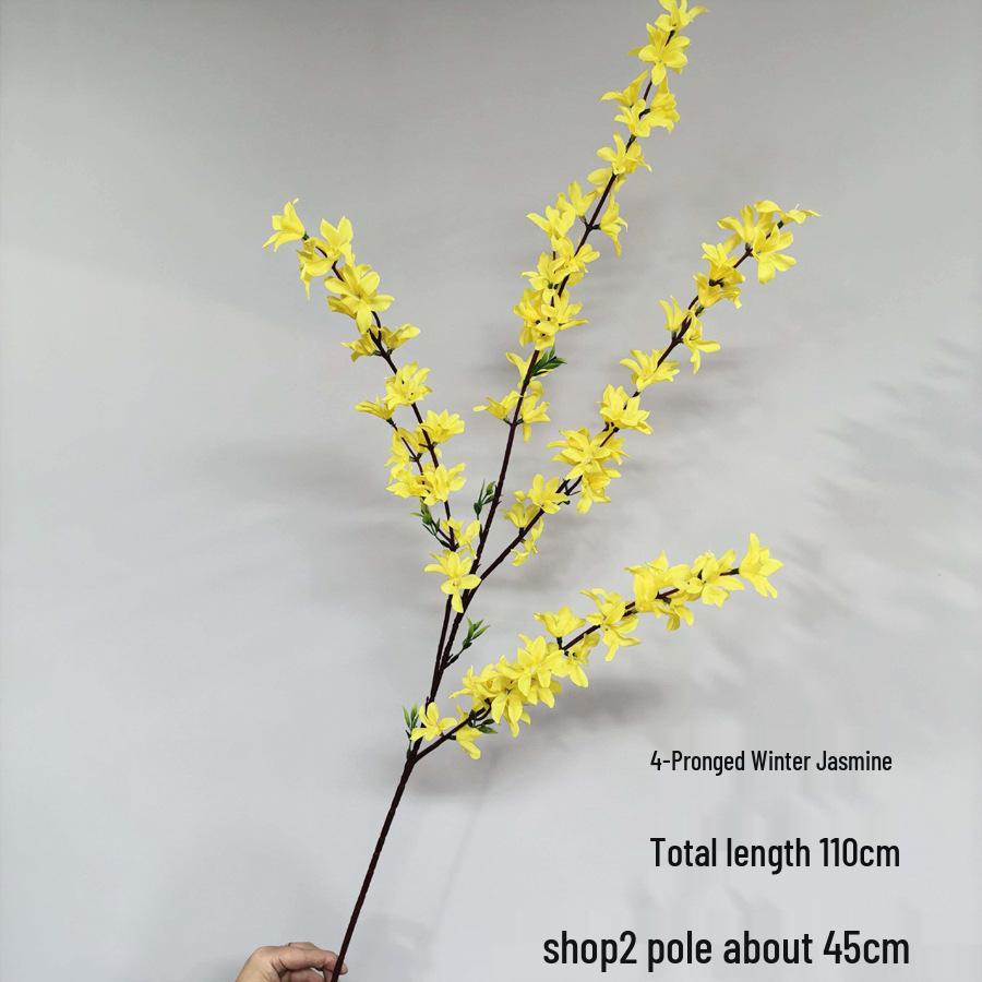 Winter Jasmine Single Stem: Dense Yellow Silk Flower for Decoration & Landscaping
Winter Jasmine Single Stem: Dense Yellow Silk Flower for Decoration & Landscaping