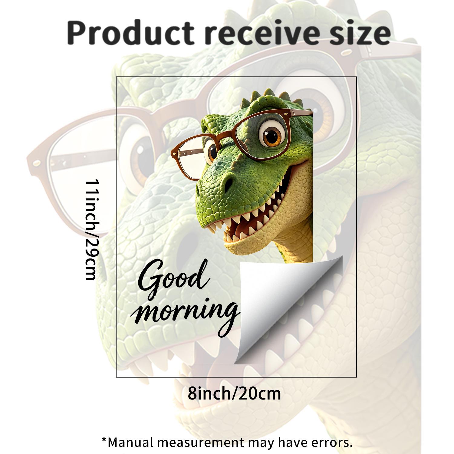 Cartoon Dinosaur Good Morning Wall Sticker Static Cling No Glue 20x29cm разноцветный
Cartoon Dinosaur Good Morning Wall Sticker Static Cling No Glue 20x29cm разноцветный