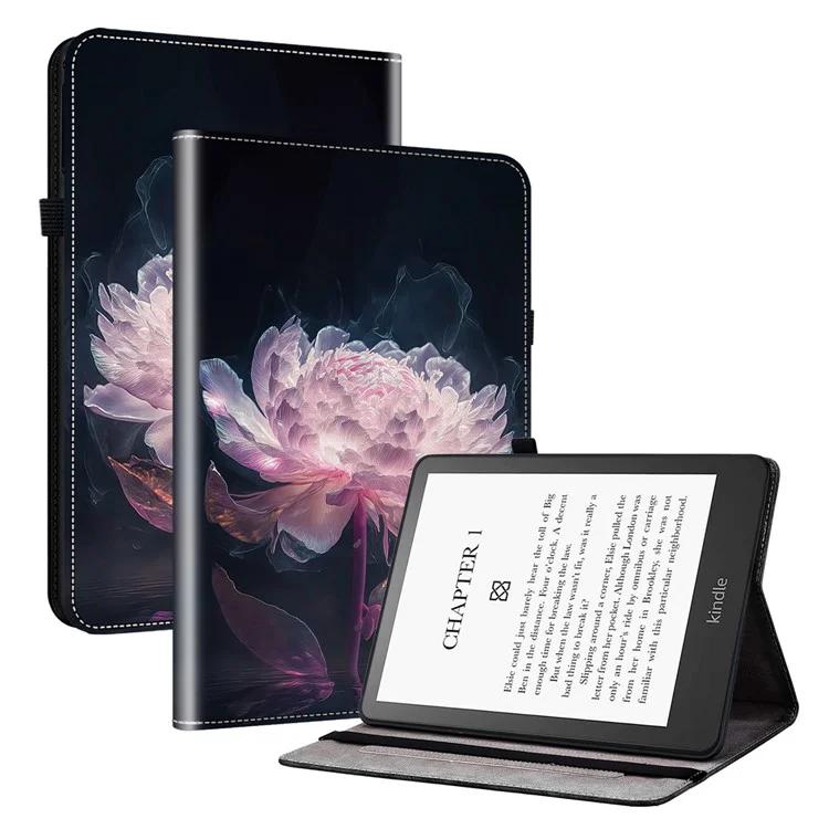 For Amazon Kindle Paperwhite 5 (2021) Case Pattern PU Leather Stand Card Slots Protective Cover - Purple Peony
For Amazon Kindle Paperwhite 5 (2021) Case Pattern PU Leather Stand Card Slots Protective Cover - Purple Peony