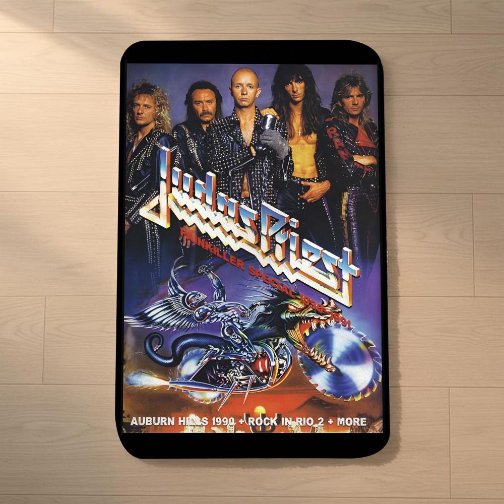 Floor Mat Soft Thickened Non-Slip Door Mat for Living Room Home Decor Flannel Rugs J-Judas P-Priest cool Rock 40x60cm
Floor Mat Soft Thickened Non-Slip Door Mat for Living Room Home Decor Flannel Rugs J-Judas P-Priest cool Rock 40x60cm