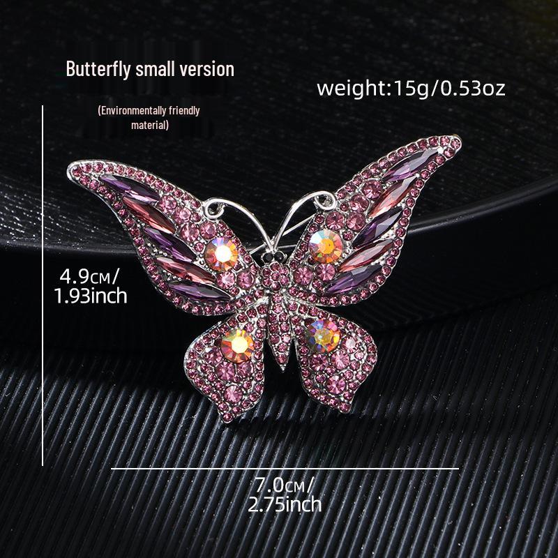 Экологичная высококачественная винтажная брошь-бабочка из хрусталя - Элегантный модный аксессуар для женщин
Экологичная высококачественная винтажная брошь-бабочка из хрусталя - Элегантный модный аксессуар для женщин